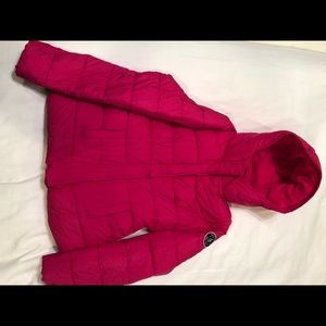 Abercrombie & fitch HOT pink down jacket